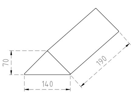 100 stuk Ballastlood blok a 10 kg Model Driekant