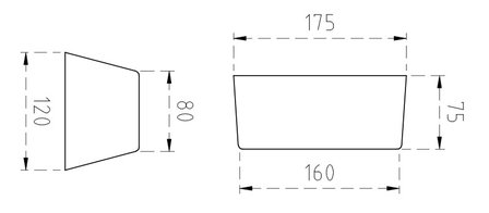 80 stuk Ballastlood blok a 12 kg Model Cakevorm