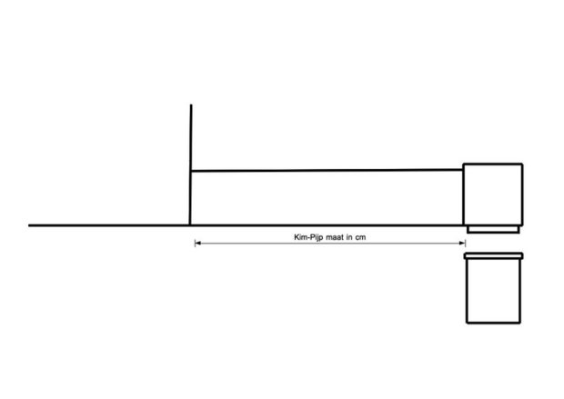 Stadsuitloop lood - Bajonet PVC 60 x 80 mm diam. 70 mm - 90 gr