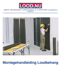 Montagehandleiding Loodbehang